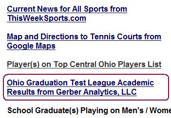 Ohio Graduation Test Results